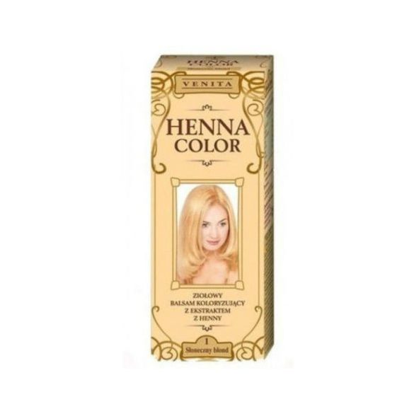 Henna Color szinező hajbalzsam nr 1 napszőke 75 ml
