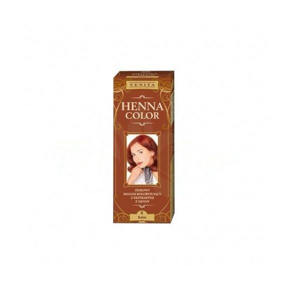 Henna Color szinező hajbalzsam nr 8 rubin 75 ml