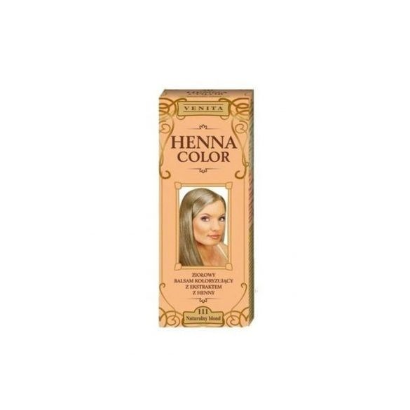 Henna Color szinező hajbalzsam nr 111 természetes szőke 75 ml