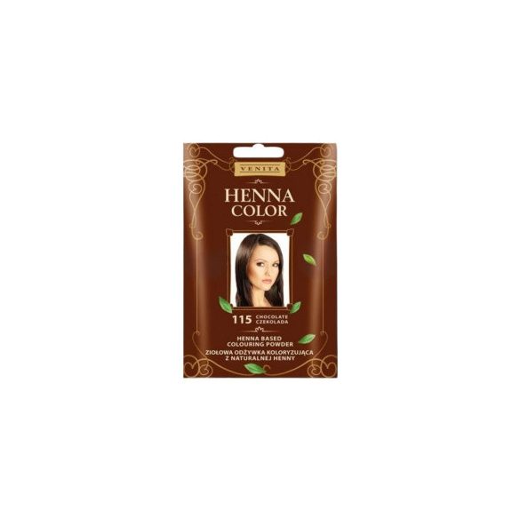 Henna Color hajszinezőpor nr 115 csokoládé barna 25 g