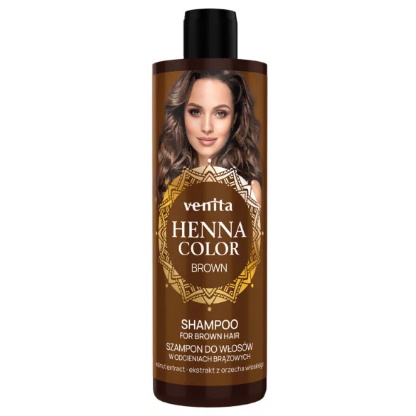 Henna Color hajsampon barna és piros árnyalatú hajra 250 ml