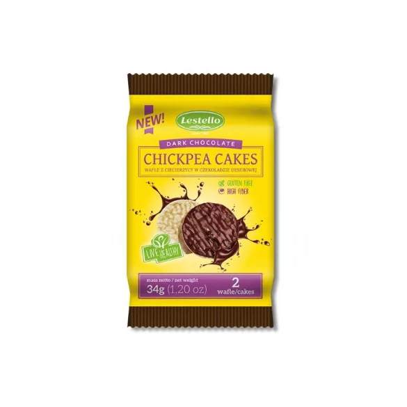 Lestello étcsokoládés csicseriborsó tallér 34 g - bio és refomélelmiszer