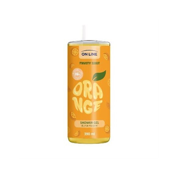 On Line tusfürdő fruity shot narancs 390 ml