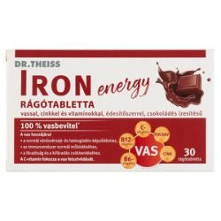   Dr. theiss iron energy rágótabletta édesítőszerrel csokoládés 30db