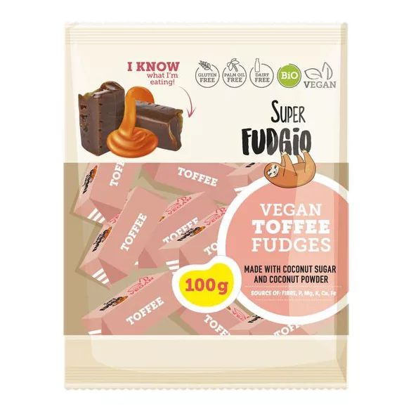Fudgio toffee vegán karamella bio 100g
