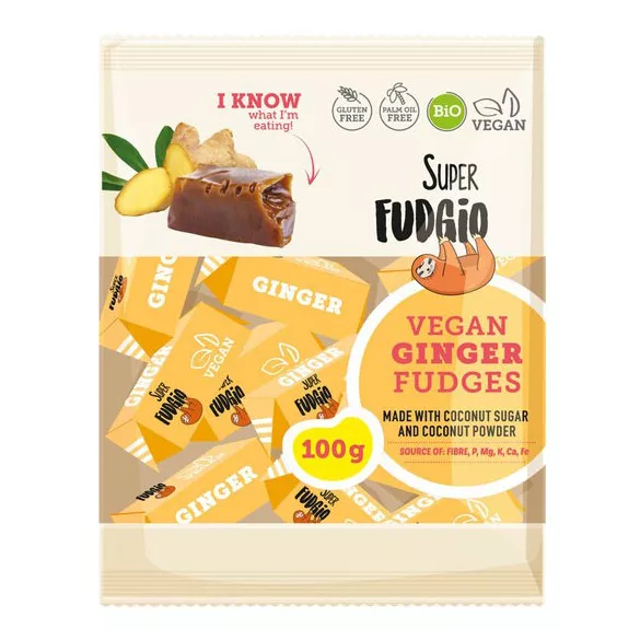 Fudgio gyömbéres vegán karamella bio 100g