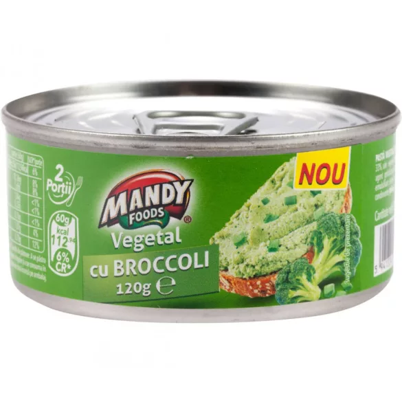 Mandy brokkolis növényi pástétom 120g - bio és refomélelmiszer