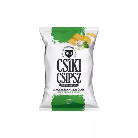 Gluténmentes csíki csipsz hagymásan-tejfölös 50g