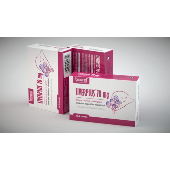 Bioeel liverplus 70mg máriatövis tabletta 80db