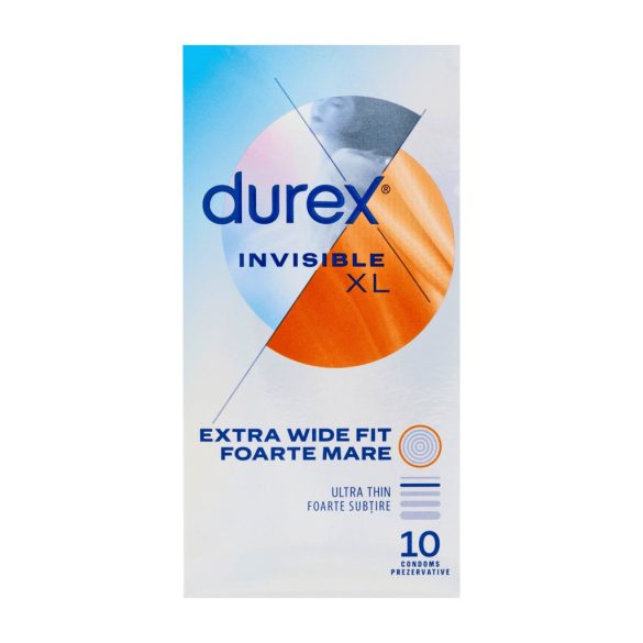 Durex invisible xl - extra nagy óvszer (10db)