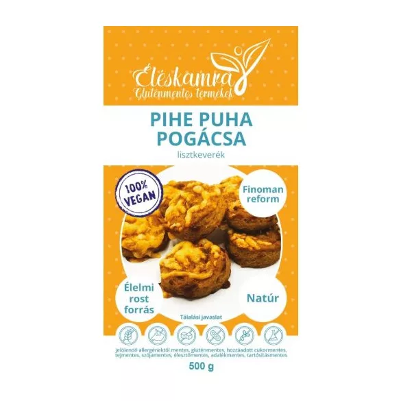 Éléskamra pihe puha pogácsa lisztkev.500