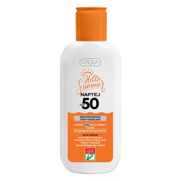 Caola hello summer vízálló naptej spf50 200 ml