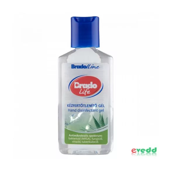 Bradolife kézfertőtlenítő gél aloe vera 50 ml