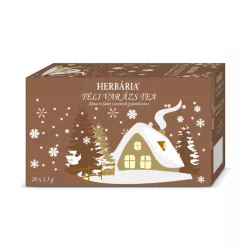 Herbária téli varázs tea alma-fahéj ízesítésű filteres 20db - bio és refomélelmiszer