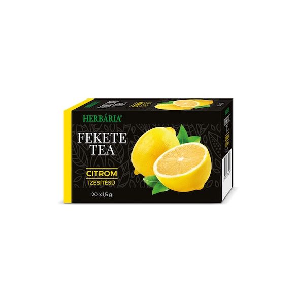Herbária fekete tea citrom ízesítésű 20x1,5g 30 g