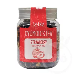Íz-isz gyümölcstea szamóca ízű 120g