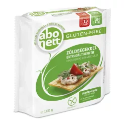 Gluténmentes abonett extrudált kenyér zöldségekkel 100g - bio és refomélelmiszer