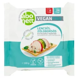 Gluténmentes abonett extrudált kenyér lencsés-zöldborsós veganpro 100g - bio és refomélelmiszer