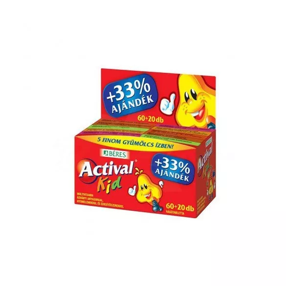 Béres actival kid rágótabletta 80db