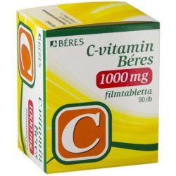 Béres c-vitamin 1000mg retard csipkebogyó + 2000ne d3-vitamin tabletta 90db - bio és vegán étrendkiegészítők