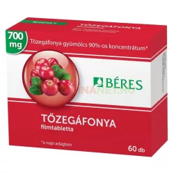 Béres tőzegáfonya filmtabletta 60db - bio és vegán étrendkiegészítők