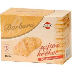 Barbara gluténmentes kréker sajtos 150 g - bio és refomélelmiszer