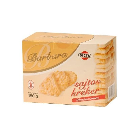 Barbara gluténmentes kréker sajtos 180 g