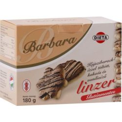 Barbara gluténmentes kajszis kakaós vaníliás linzer 150 g - bio és refomélelmiszer