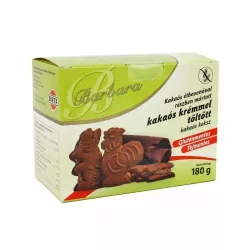 Barbara gluténmentes kakaós keksz kakaós tölt. étbevonatos 150 g - bio és refomélelmiszer
