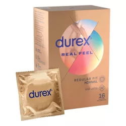 Durex real feel - latexmentes óvszer (16db)