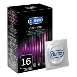 Durex intense - bordázott és pontozott óvszer (16db)