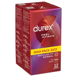 Durex feel intimate - vékonyfalú óvszer csomag (2x12db)