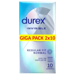 Durex invisible extra sensitive - vékony óvszer (2x10db) - bio és natúr intim készítmények