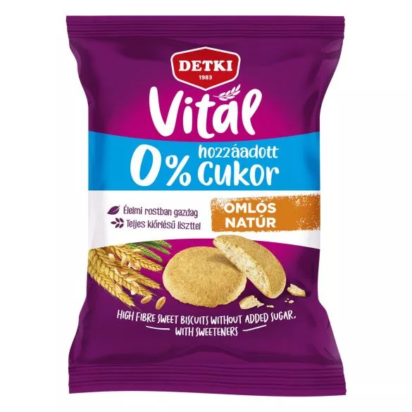Detki vital édes omlós keksz hozzáadott cukor nélkül 180g