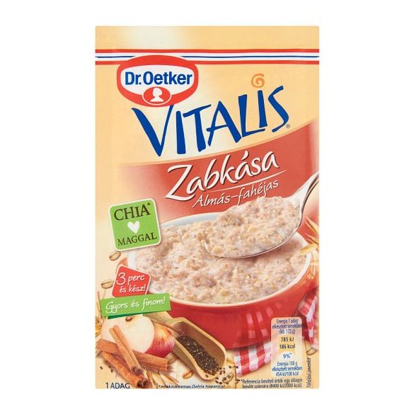 Dr.oetker vitalis zabkása almás-fahéjas 48 g