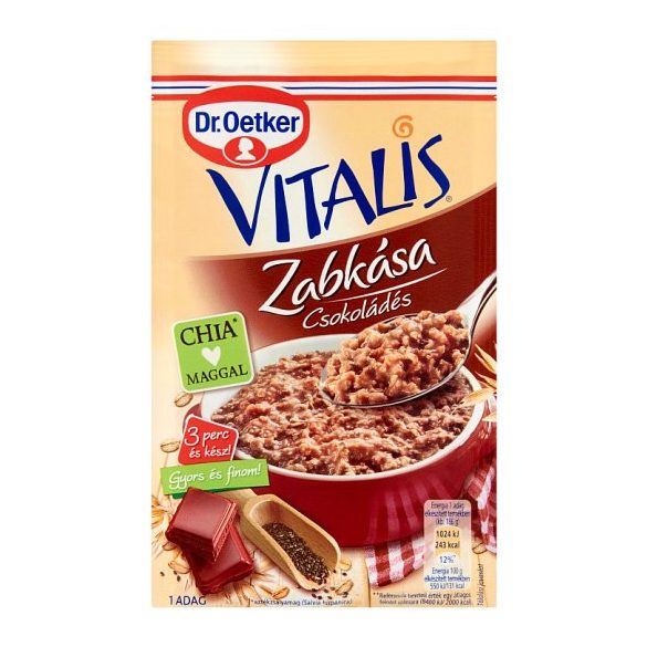 Dr.oetker vitalis zabkása csokoládés 61 g