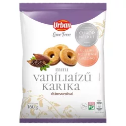 Urban love free mini vaníliaízű karika hozzáadott cukor nélkül 160g - bio és refomélelmiszer