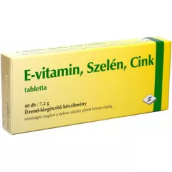 Selenium pharma e-vitamin + szelén + cink tabletta 40db - bio és vegán étrendkiegészítők