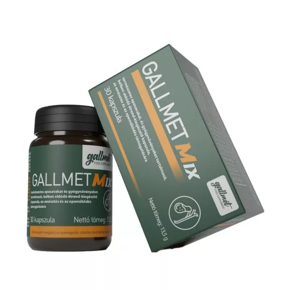 Gallmet mix természetes epesavakat és gyógynövényeket tartalmazó kapszula 30db