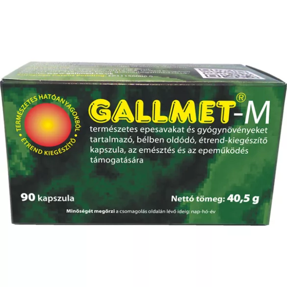 Gallmet-m kapszula 90db - bio és vegán étrendkiegészítők