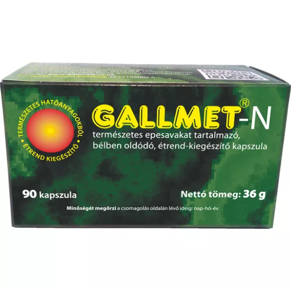 Gallmet-n kapszula 90db - bio és vegán étrendkiegészítők