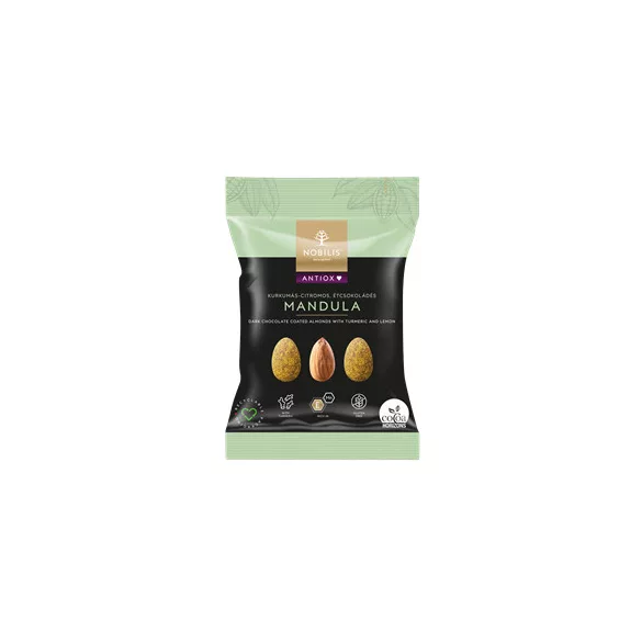 Nobilis antiox kurkumás, étcsokoládés mandula 50 g