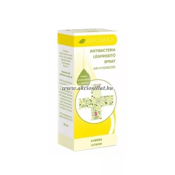 Aromax légfrissítő spray antibacteria kubeba-citrom 20ml
