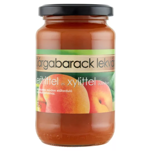 Ezerédes sárgabarack lekvár almával, eritrittel és xilittel 370g