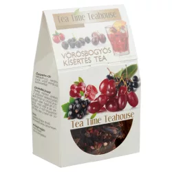 Tea time teahouse vörösbogyós kísértés tea 100g - bio és refomélelmiszer
