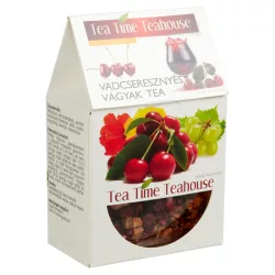 Tea time teahouse vadcseresznyés vágyak tea 100g - bio és refomélelmiszer