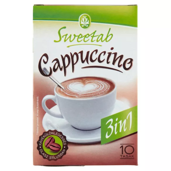 Sweetab cappuccino 3in1 azonnal oldódó kávéspecialitás 10x10g