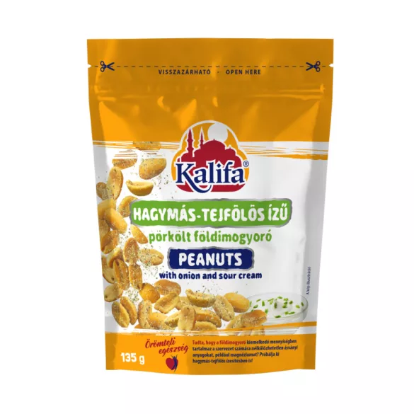 Kalifa földimogyoró hagymás-tejfölös 135g - bio és refomélelmiszer