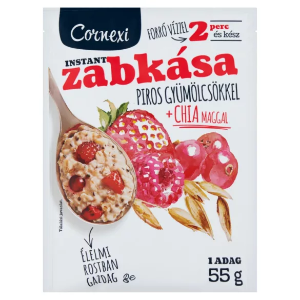 Cornexi zabkása pirosgyümölcsös chia maggal 55g