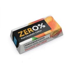Szerencsi zero sárgabarack ízű krémmel töltött tejcsokoládé édesítőszerrel 21 g - bio és refomélelmiszer
